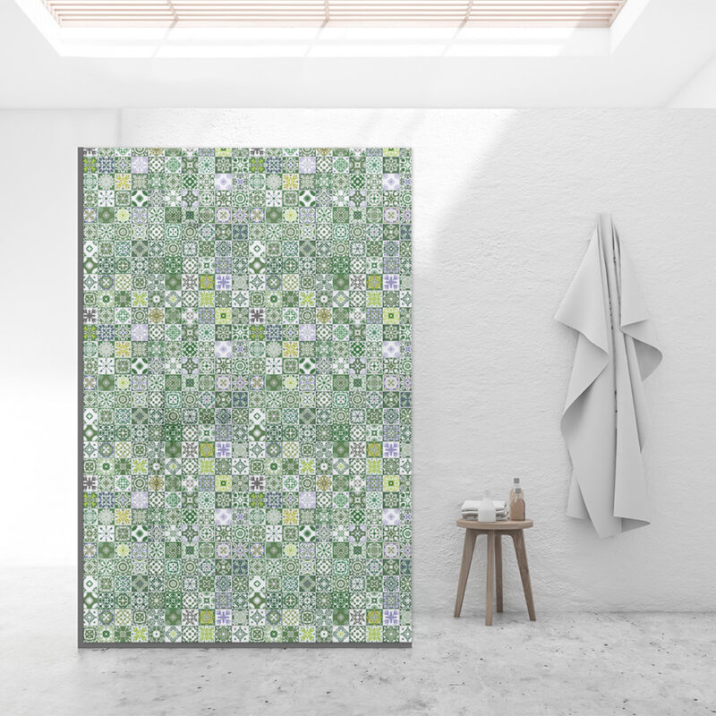 Duschtrennwand für Walk-in Duschen Azura-Green