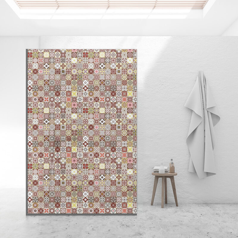 Duschtrennwand für Walk-in Duschen Azura-Red