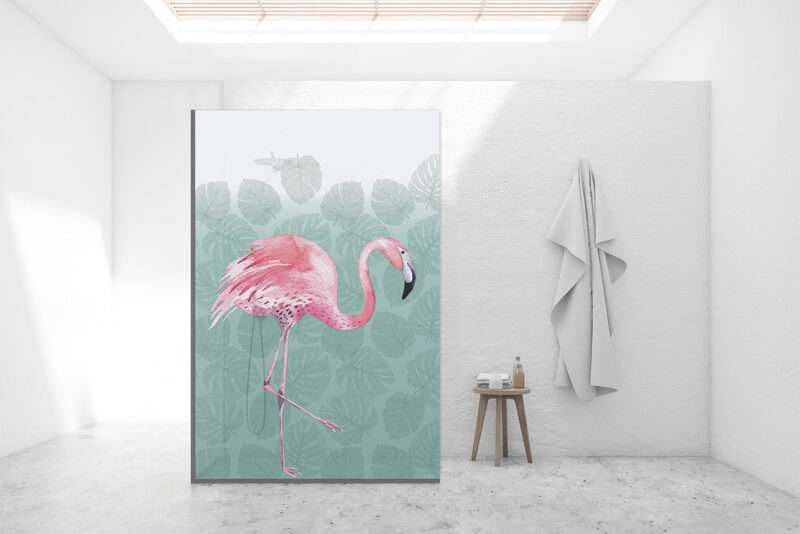 Duschtrennwand für Walk-in Duschen Flamingo