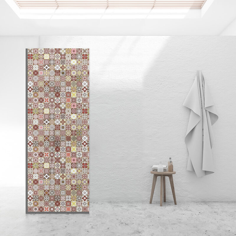 Duschtrennwand für Walk-in Duschen Azura-Red