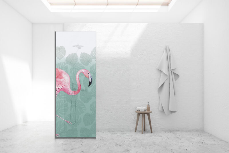 Duschtrennwand für Walk-in Duschen Flamingo