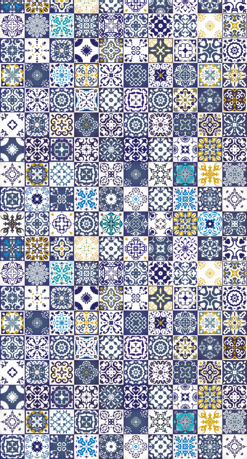 Motiv_Azura-blue_80x140 Duschtrennwand für Badewannen Azura-Blue