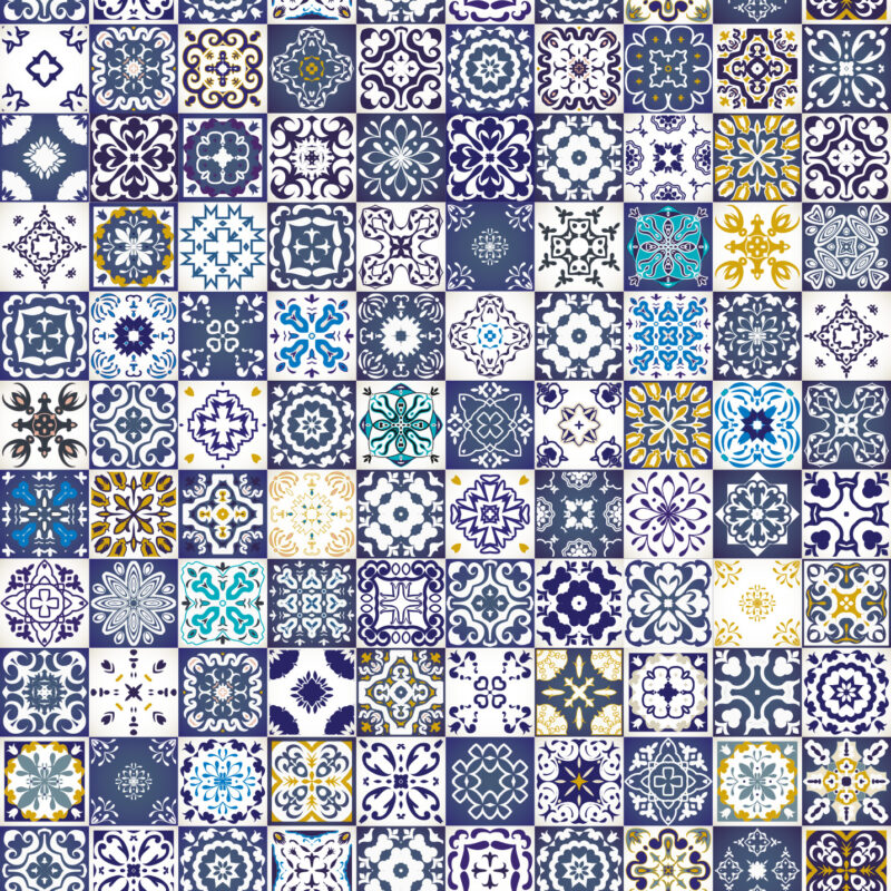 Motiv_Azura-blue_80x140 Duschtrennwand für Badewannen Azura-Blue