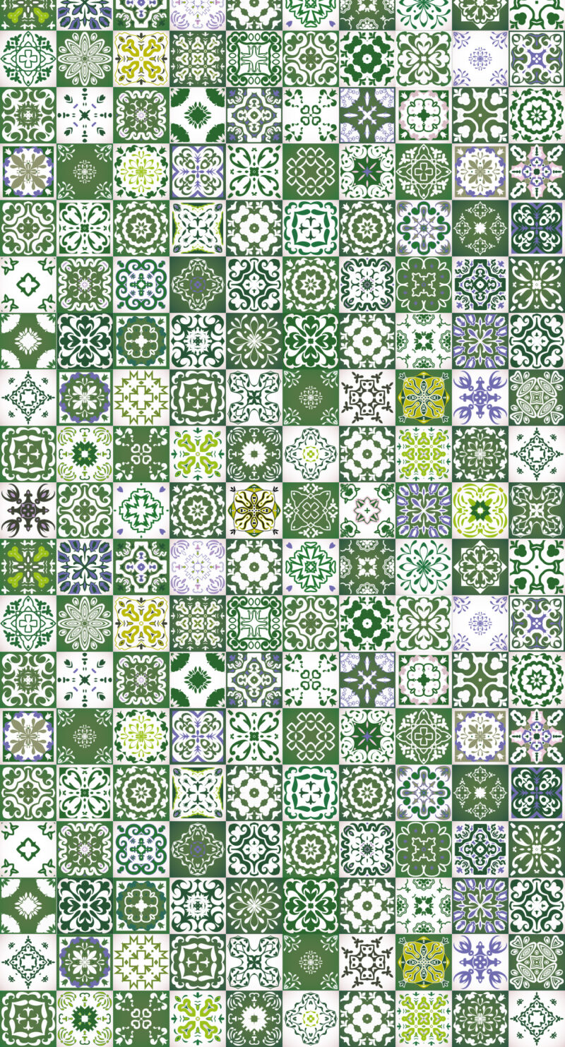 Motiv_Azura-green_80x140 Duschtrennwand für Badewannen Azura-Green