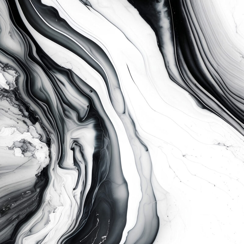 Wandverkleidung Schwarz-Weißer Marmor