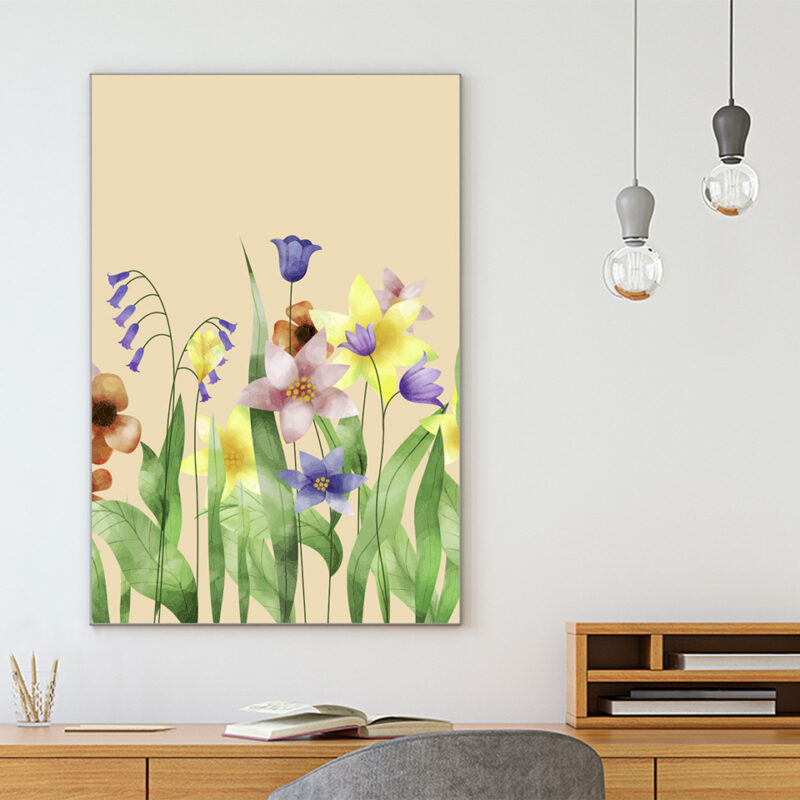 Akustikbild_Büro_Frühlingswiese_Detail Akustikbild Frühlingswiese