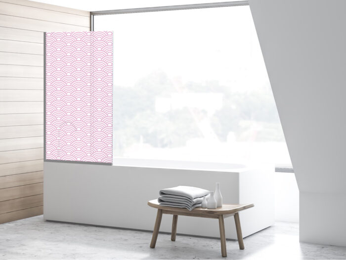 Duschtrennwand für Badewannen Wolkenpattern