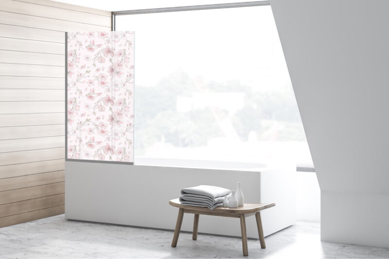 Duschtrennwand für Badewannen Spring Sketch