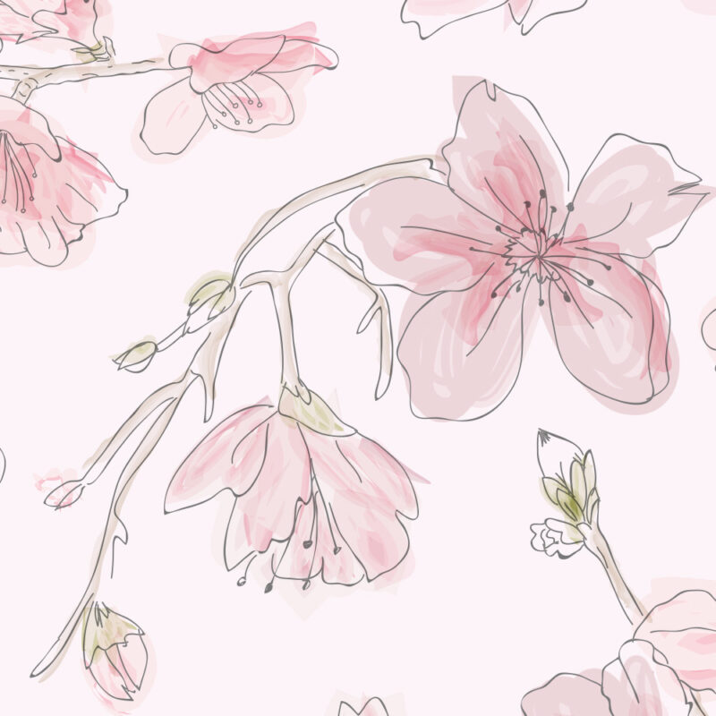 Tapete spring sketch