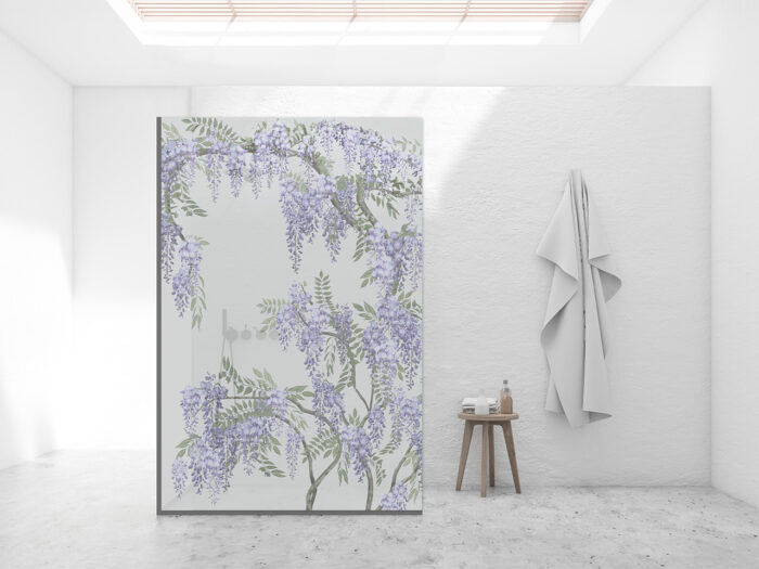 Duschtrennwand_140x210_Wisteria Duschtrennwand für Walk-in Duschen Wisteria