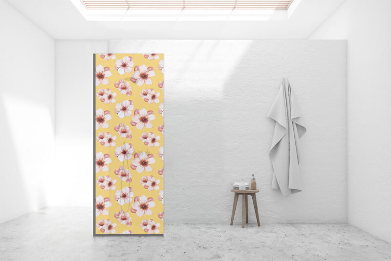 Duschtrennwand für Walk-in Duschen Cherry Blossom