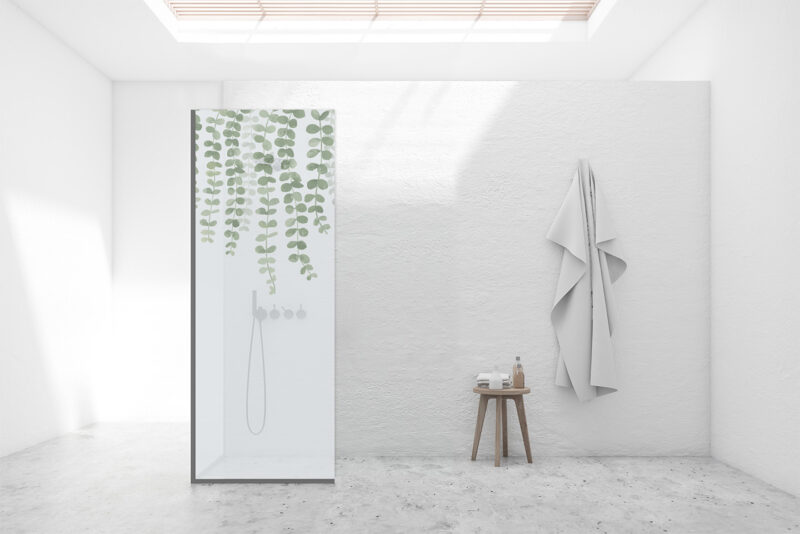 Duschtrennwand für Walk-in Duschen Hanging Leaves
