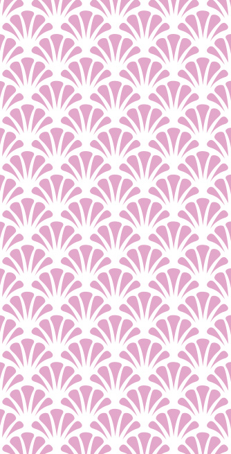 Duschtrennwand für Badewannen Blumenpattern
