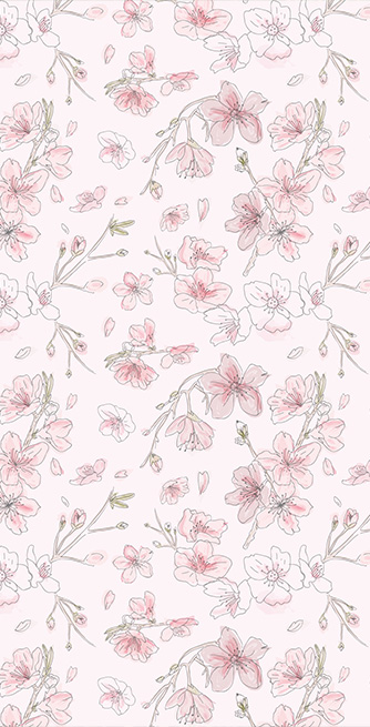 Duschtrennwand für Badewannen Spring Sketch