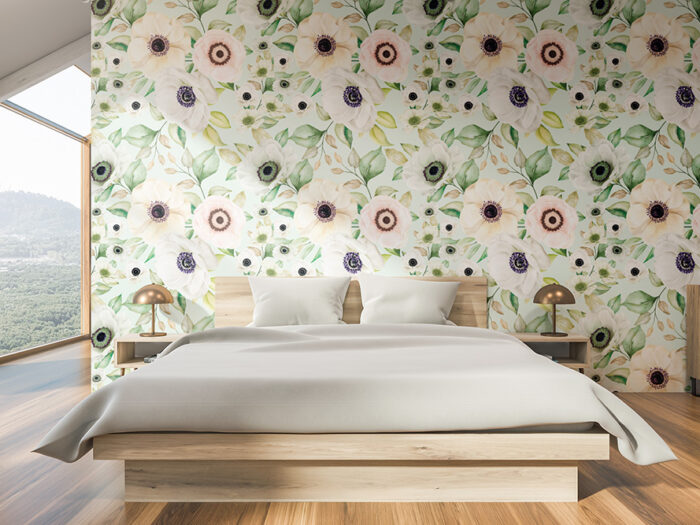 Tapete_Schlafzimmer_Blütenharmonie3 Tapete Blütenharmonie