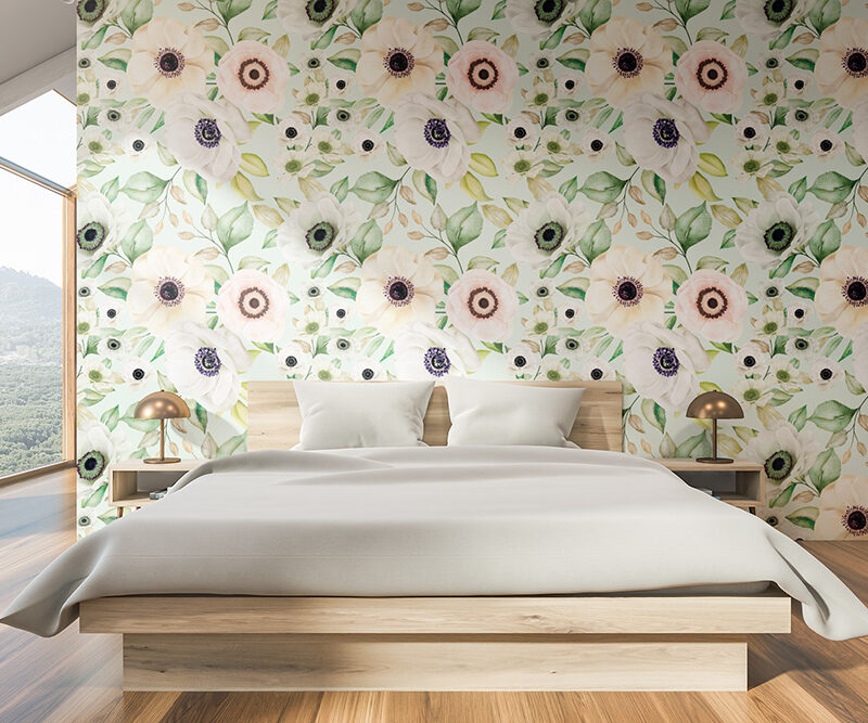 Tapete_Schlafzimmer_Blütenharmonie3 Tapete Blütenharmonie