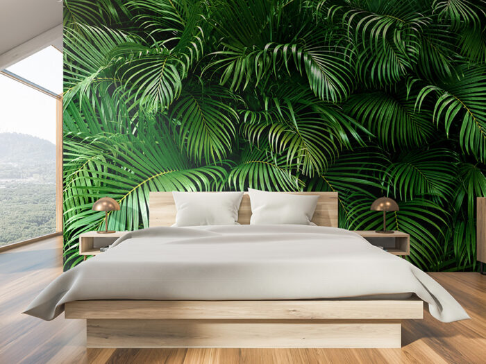 Tapete Palmenblätter