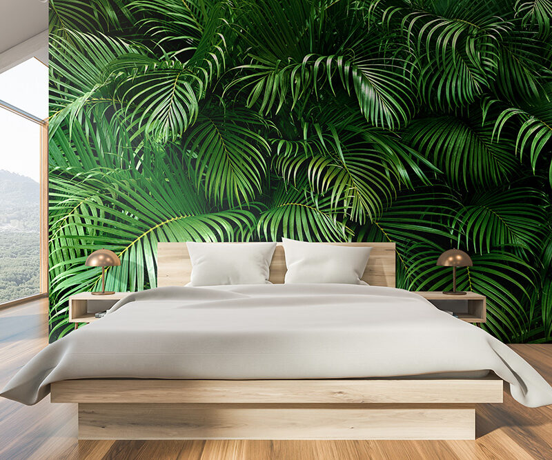 Tapete Palmenblätter