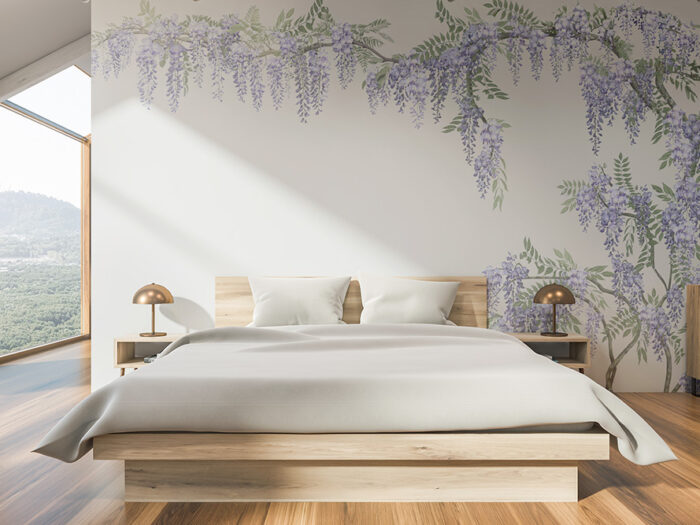 Tapete_Schlafzimmer_Wisteria Tapete Wisteria