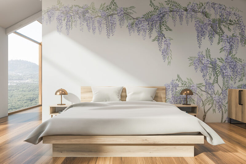 Tapete_Schlafzimmer_Wisteria Tapete Wisteria