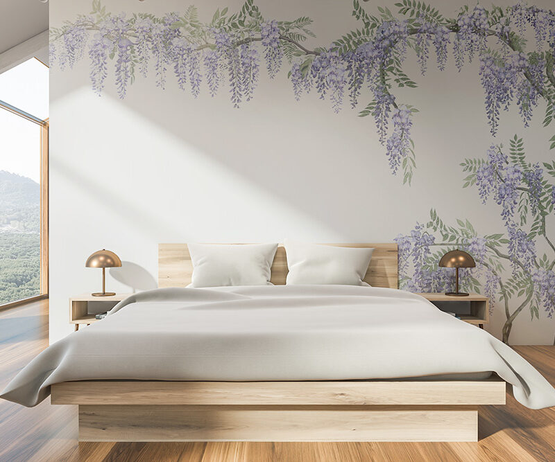 Tapete_Schlafzimmer_Wisteria Tapete Wisteria