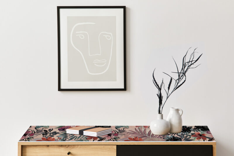 Auflegeglas für Kommoden Floral Fusion