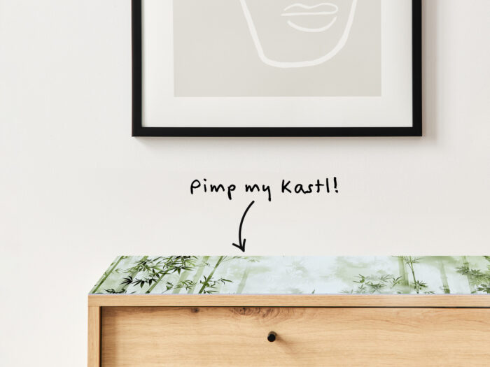 Auflegeglas für Kommoden Bambuswald