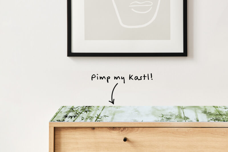 Auflegeglas für Kommoden Bambuswald