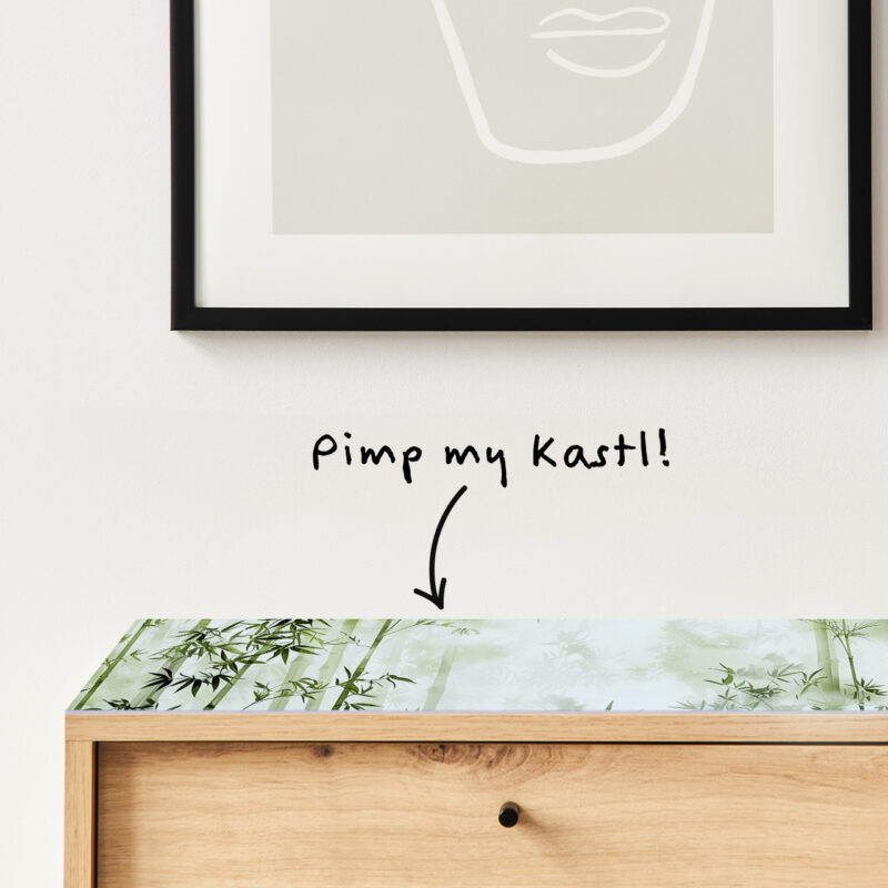 Auflegeglas für Kommoden Bambuswald