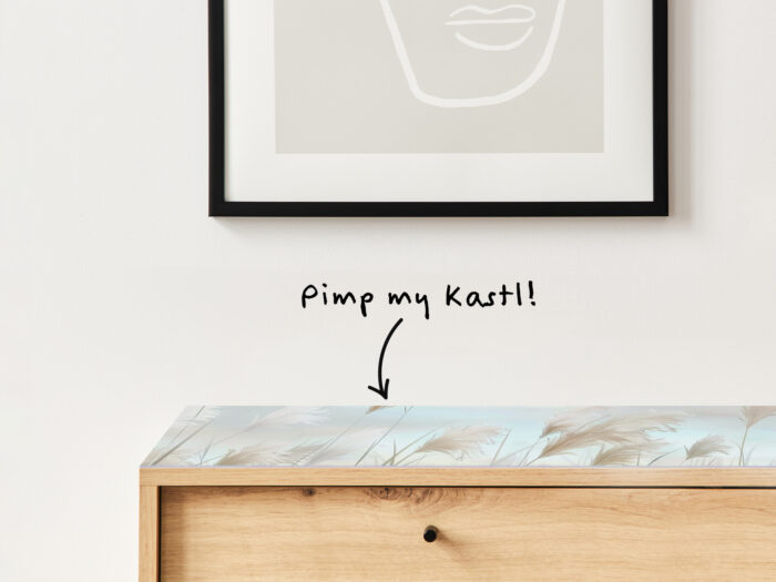 Auflegeglas für Kommoden Leises Schilf