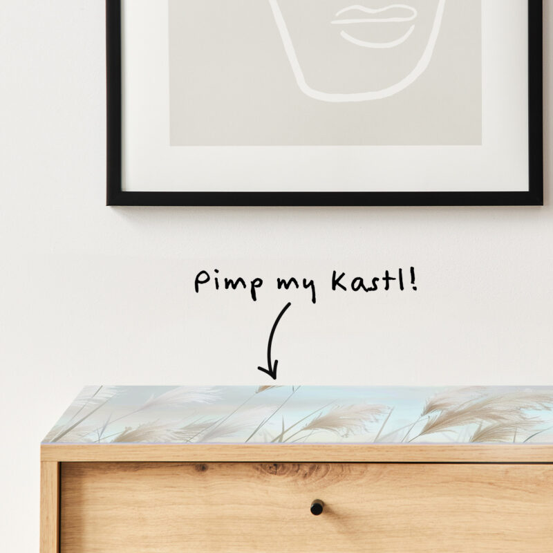 Auflegeglas für Kommoden Leises Schilf