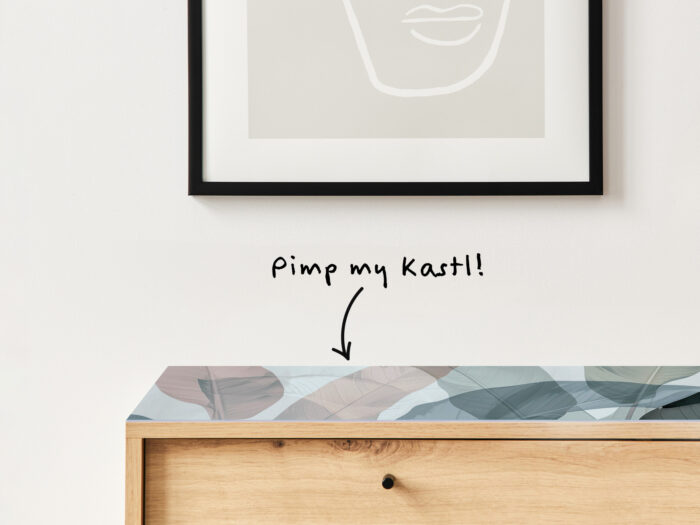 Auflegeglas für Kommoden Natur in Pastell