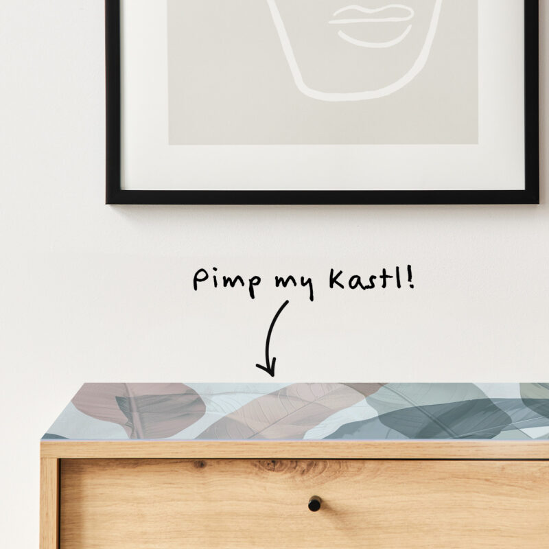 Auflegeglas für Kommoden Natur in Pastell