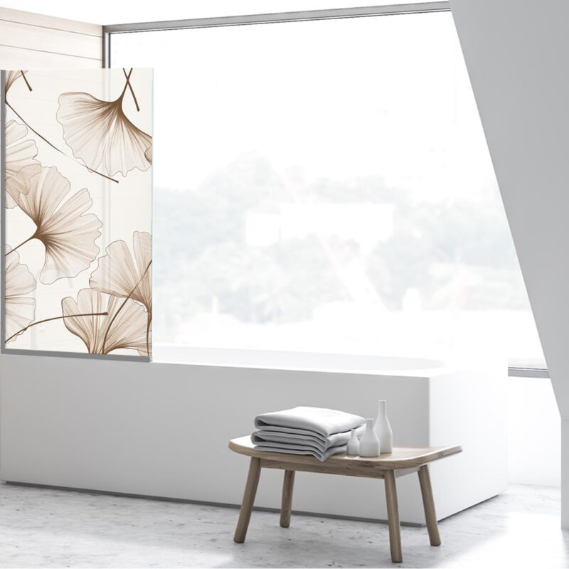 Badezimmerglas_Gingko-Studie_80x140 Duschtrennwand für Gingko Studie