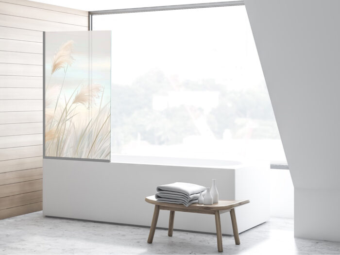 Badezimmerglas_Leises-Schilf_80x140 Duschtrennwand für Leises Schilf