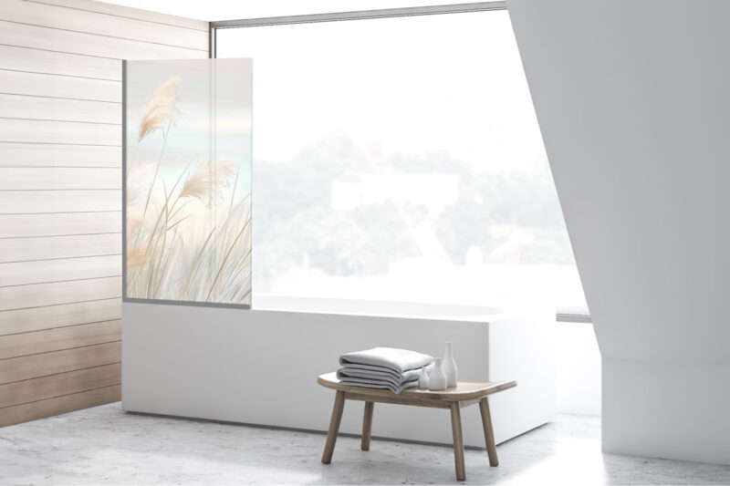 Duschtrennwand für Leises Schilf