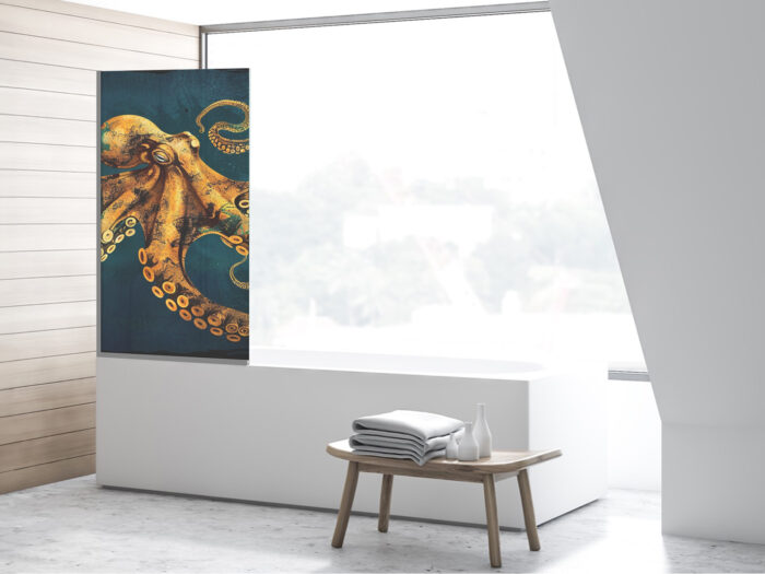 Badezimmerglas_Tiefseewesen_80x140 Duschtrennwand für Tiefseewesen