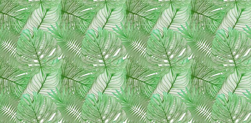 Bettkopfteil Jungle Lines