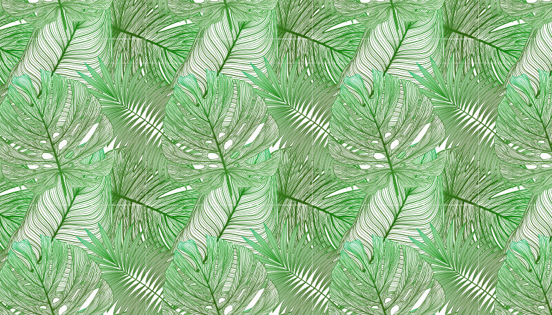 Bettkopfteil Jungle Lines