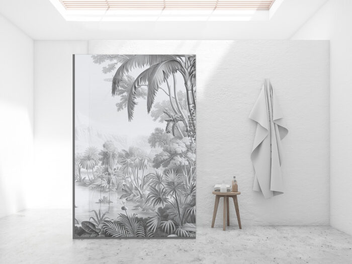 Duschtrennwand_140x210_Fernes-Tal Duschtrennwand für Walk-in Duschen Fernes Tal