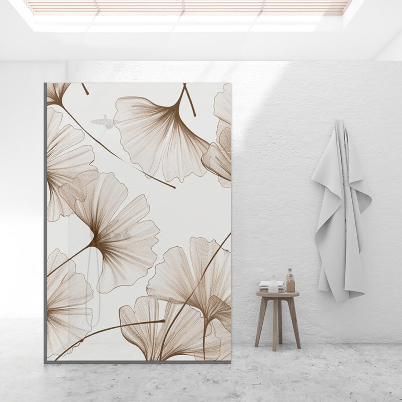 Duschtrennwand für Walk-in Duschen Ginkgo Studie