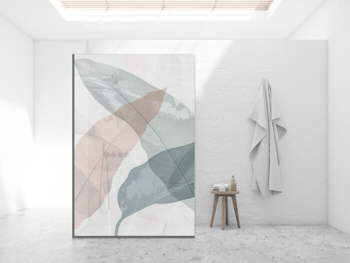 Duschtrennwand_140x210_Natur-in-Pastell Duschtrennwand für Walk-in Duschen Nature in Pastell