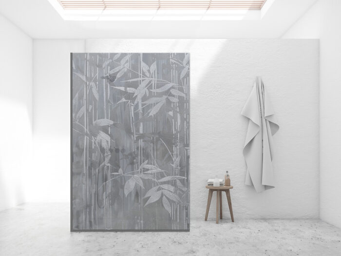 Duschtrennwand_140x210_Soft-jungle Duschtrennwand für Walk-in Duschen Soft Jungle