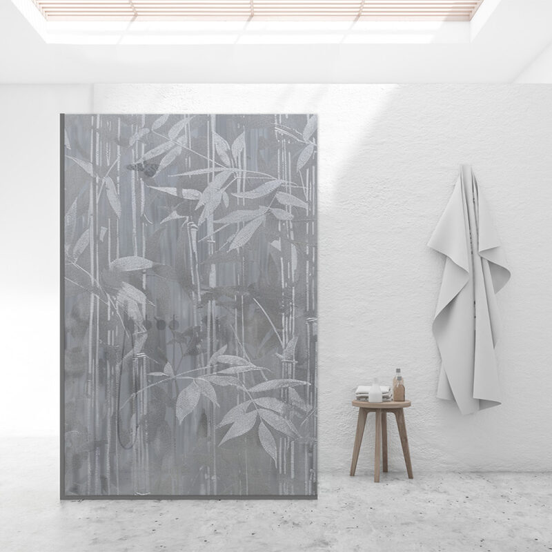 Duschtrennwand_140x210_Soft-jungle Duschtrennwand für Walk-in Duschen Soft Jungle