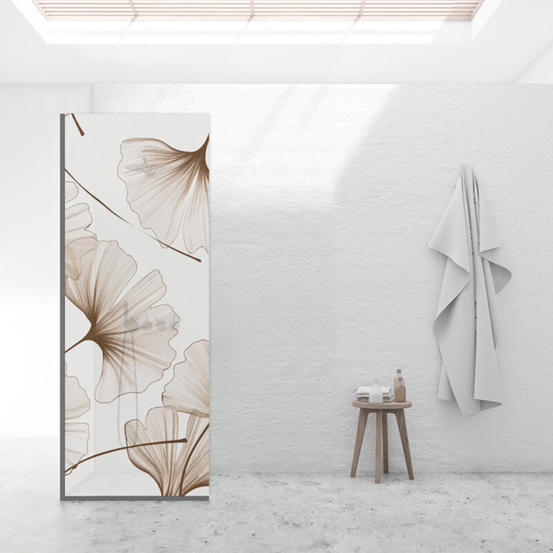 Duschtrennwand für Walk-in Duschen Ginkgo Studie