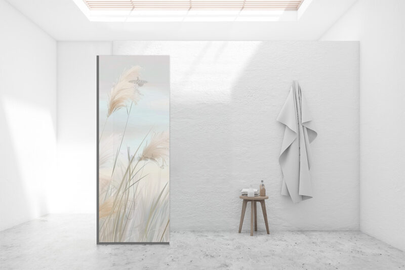 Duschtrennwand für Walk-in Duschen Leises Schilf