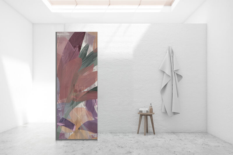 Duschtrennwand_80x210_bloom Duschtrennwand für Walk-in Duschen Bloom