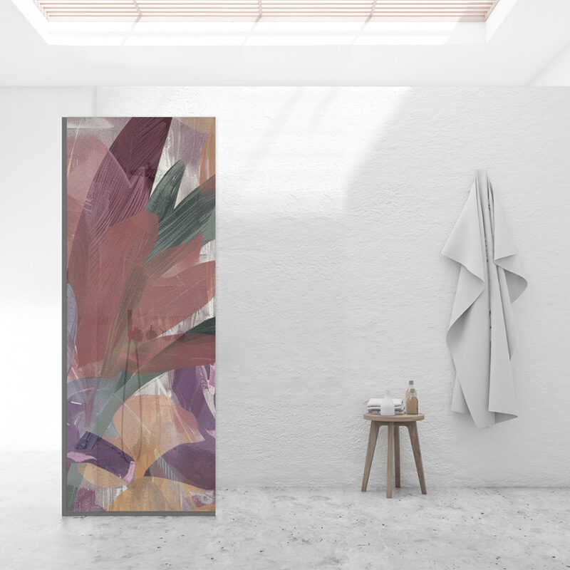 Duschtrennwand_80x210_bloom Duschtrennwand für Walk-in Duschen Bloom