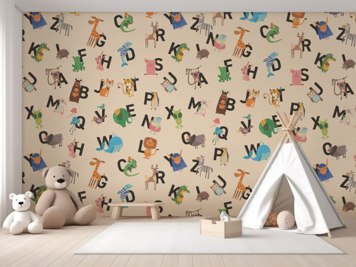 Kindertapete ABC