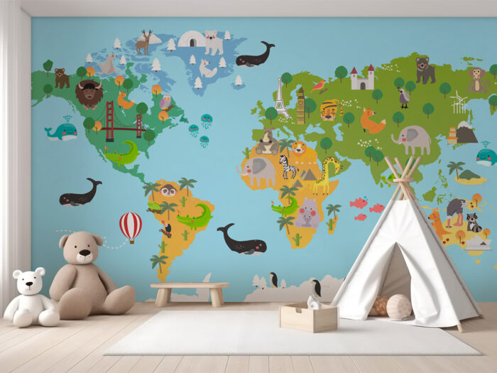 Kindertapete Around the World